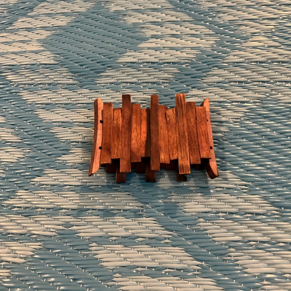 Wooden bracelet made of real trees in Hawaii